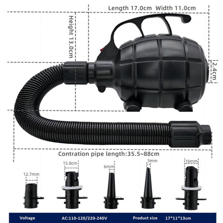 Electric Air Pump Household Inflatable Pump 600W High Power Electric Inflator - LYDARZ