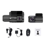 M700A 3 Channels Car Recorder 4K UHD Front+1080P Inside+2K Rear+GPS+WIFI Dash Cam, M700A