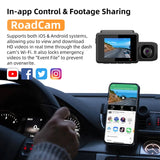 Grabadora de coche M700A de 3 canales 4K UHD frontal + 1080P interior + 2K trasera + GPS + WIFI