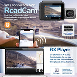 Grabadora de coche M700A de 3 canales 4K UHD frontal + 1080P interior + 2K trasera + GPS + WIFI