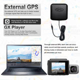 Grabadora de coche M700A de 3 canales 4K UHD frontal + 1080P interior + 2K trasera + GPS + WIFI