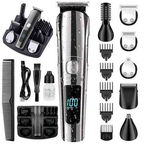 6 in 1 Men Waterproof Electric Hair Trimmer Kit Nose Trimmer, Mustache Trimmer Body Shaver, 8688, 8788, 8988