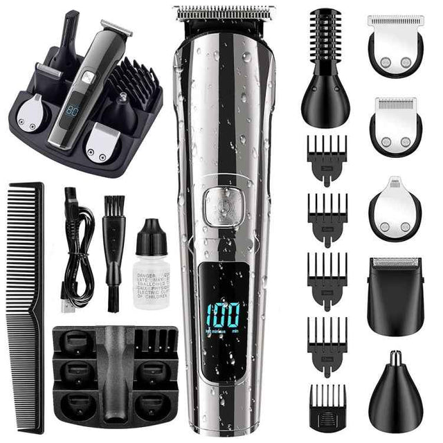 6 in 1 Men Waterproof Electric Hair Trimmer Kit Nose Trimmer, Mustache Trimmer Body Shaver, 8688, 8788, 8988