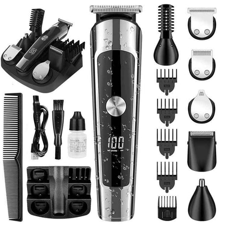 6 in 1 Men Waterproof Electric Hair Trimmer Kit Nose Trimmer, Mustache Trimmer Body Shaver, 8688, 8788, 8988