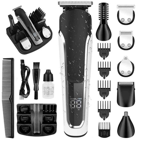 6 in 1 Men Waterproof Electric Hair Trimmer Kit Nose Trimmer, Mustache Trimmer Body Shaver, 8688, 8788, 8988