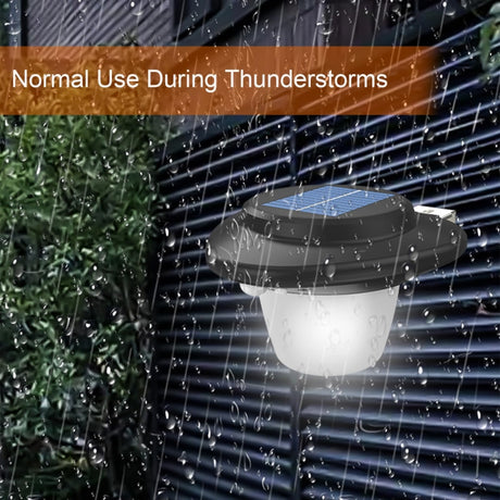 Outdoor Solar Wall Light Patio Sensor Lamp, SMD Wick White Light, Tungsten Wick Warm Light - LYDARZ