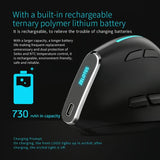 Ratón inalámbrico ZELOTES F36 de 9 teclas con agarre vertical, ergonómico, con Bluetooth dual y programación de 2,4 GHz