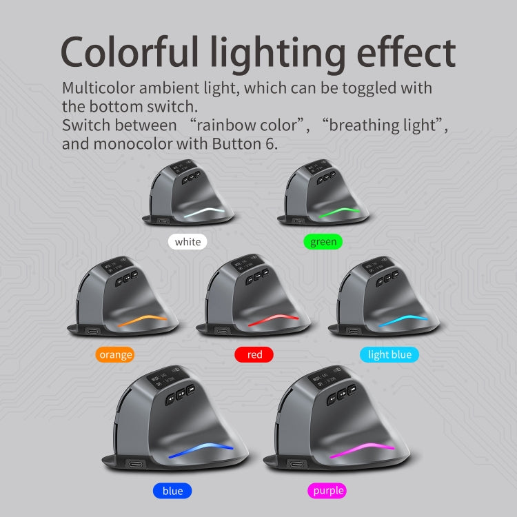 ZELOTES F-26C Dual-Mode Wireless Mouse w/ LED Display - LYDARZ