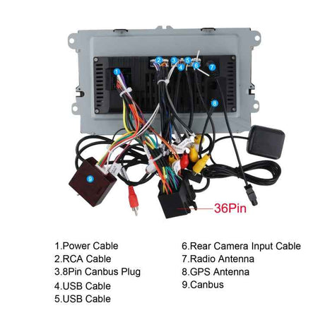 For Volkswagen 4+64G Multimedia Player Android 13 System, 7-inch, 9-inch