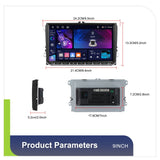 Para Volkswagen 4+64G Reproductor multimedia Sistema Android 13, 7 pulgadas, 9 pulgadas