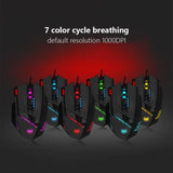 ZELOTES C12 12-Button Wired Gaming Mouse - Ergonomic Design