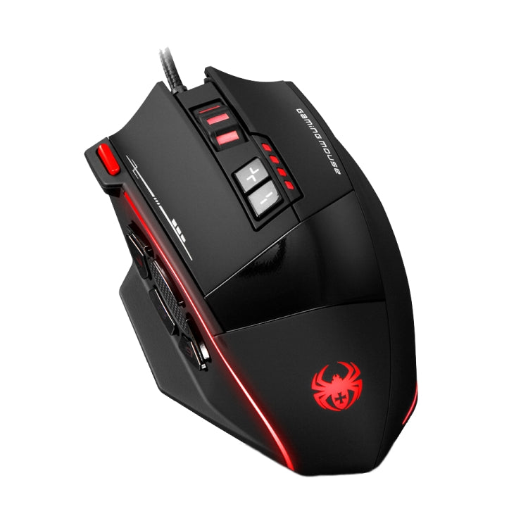 Ratón ergonómico con cable de 12 teclas ZELOTES C19 para programación