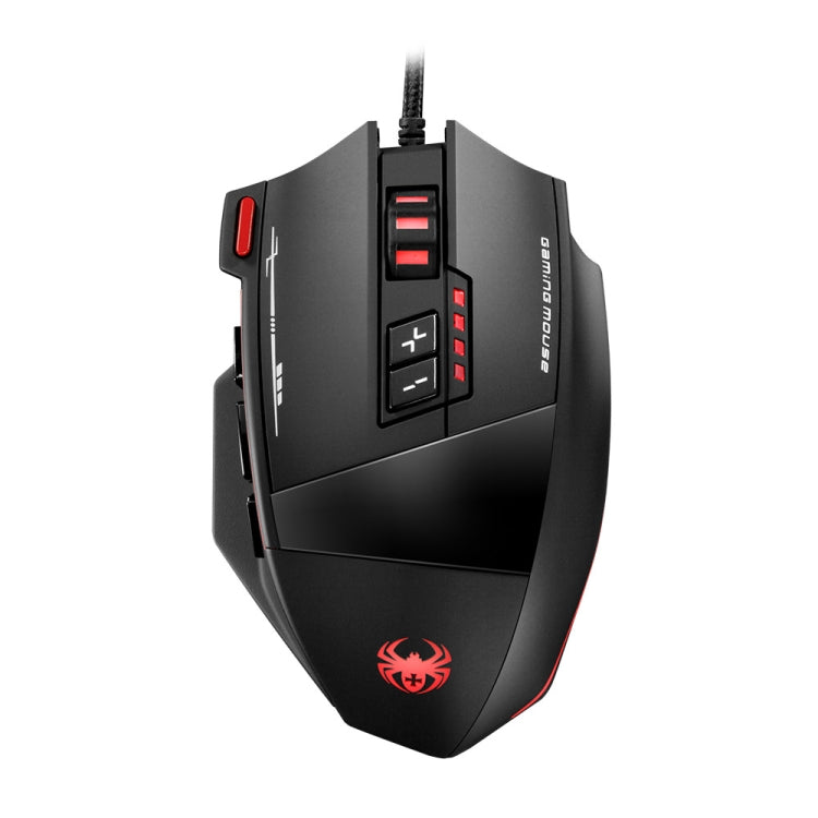 Ratón ergonómico con cable de 12 teclas ZELOTES C19 para programación