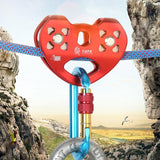 XINDA TP-Q9720 Outdoor Development Jungle Crossing Heart Shape Double Axle Ropeway Pulley