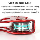 XINDA TP-Q9720 Heart Shape Ropeway Pulley for Outdoor Jungle Development - Double Axle Design