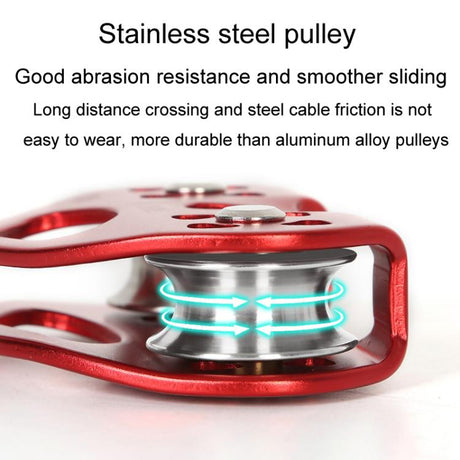XINDA TP-Q9720 Outdoor Development Jungle Crossing Heart Shape Double Axle Ropeway Pulley - LYDARZ