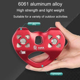XINDA TP-Q9720 Heart Shape Ropeway Pulley for Outdoor Jungle Development - Double Axle Design