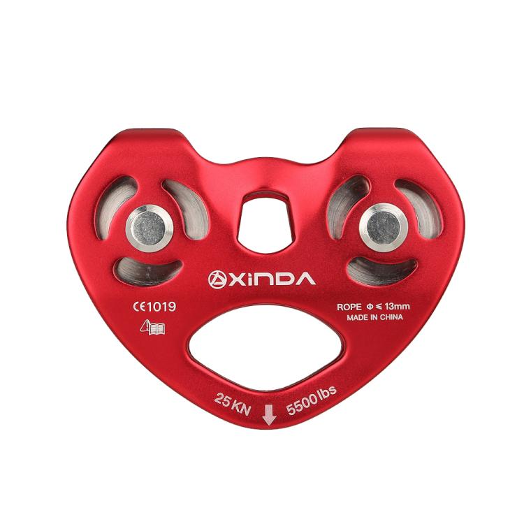 XINDA XD-Q9676 Outdoor Crossing Slip Rope Transportation Double Axle Double Pulley