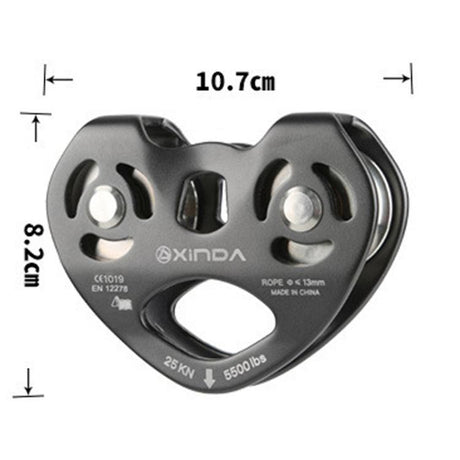 XINDA XD-Q9676 Outdoor Crossing Slip Rope Transportation Double Axle Double Pulley - LYDARZ