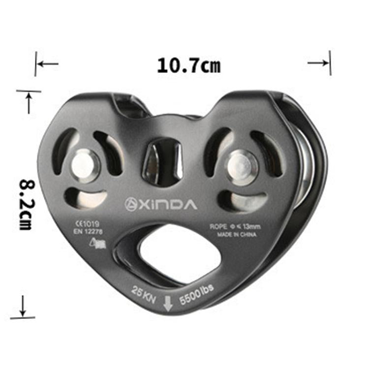 XINDA XD-Q9676 Outdoor Slip Rope Pulley for Double Axle Transportation