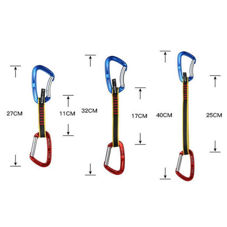 XINDA XD-CP05/06 Outdoor Mountaineering Climbing Straight Door Curved Door Fast Hanging Safety Buckle Flat Belt - LYDARZ