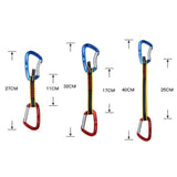 Hebilla de seguridad para escalada al aire libre XINDA XD-CP05/06 para montañismo - Puerta recta y curva, de rápido montaje con cinturón plano
