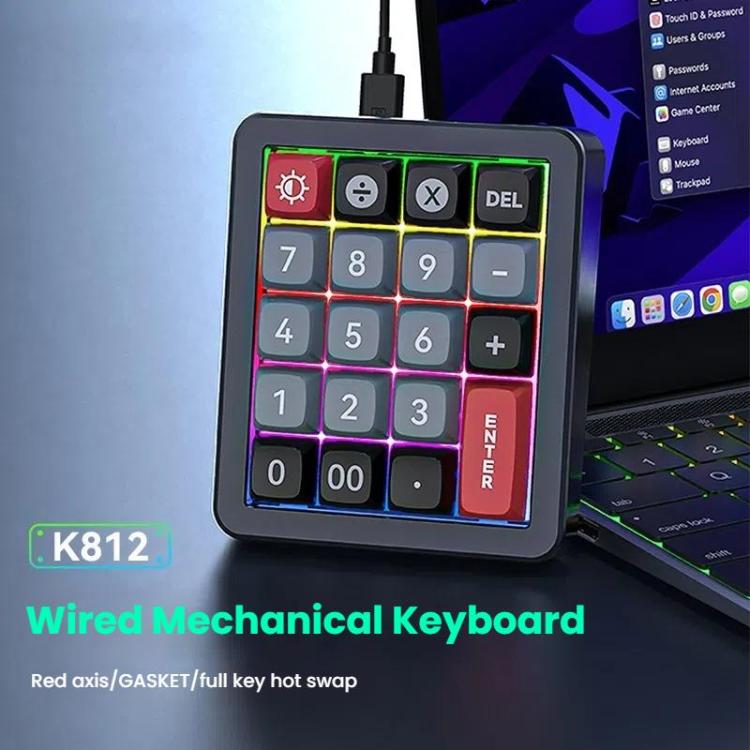 MKESPN K812 RGB Hot-Swap Mini Mechanical Gaming Keyboard