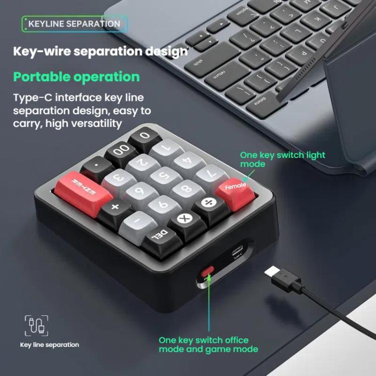 Teclado mecánico para juegos MKESPN K812 GASKET de aleación de aluminio RGB con intercambio en caliente - Diseño mini con cable personalizado