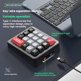 Teclado mecánico para juegos MKESPN K812 GASKET de aleación de aluminio RGB con intercambio en caliente - Diseño mini con cable personalizado