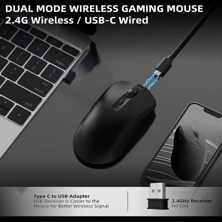 Ajazz AJ139 Pro: Lightweight Wireless/Wired Gaming Mouse with PAW3395