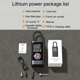 ATJ-004 Smart Wireless Car Tire Pump - Portable Digital Display Multi-Function Inflator