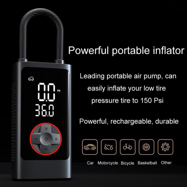 ATJ-004 Smart Wireless Car Tire Pump - Portable Digital Display Multi-Function Inflator