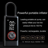 ATJ-004 Smart Wireless Car Tire Pump - Portable Digital Display Multi-Function Inflator