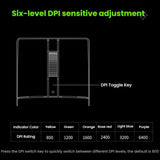 8BitDo Retro R8 Green Translucent Wireless Mouse With Charging Base - LYDARZ