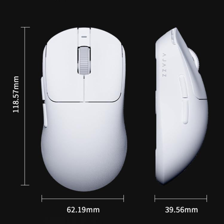 Ajazz AJ199 MAX Wireless 2.4GHz Wired BT Tri-Mode Mouse PAW3395 Lightweight Gaming Mouse - LYDARZ