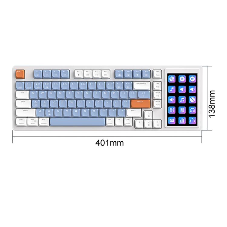 Ajaz AKP815: RGB Mechanical Keyboard w/ LCD & Custom Drivers