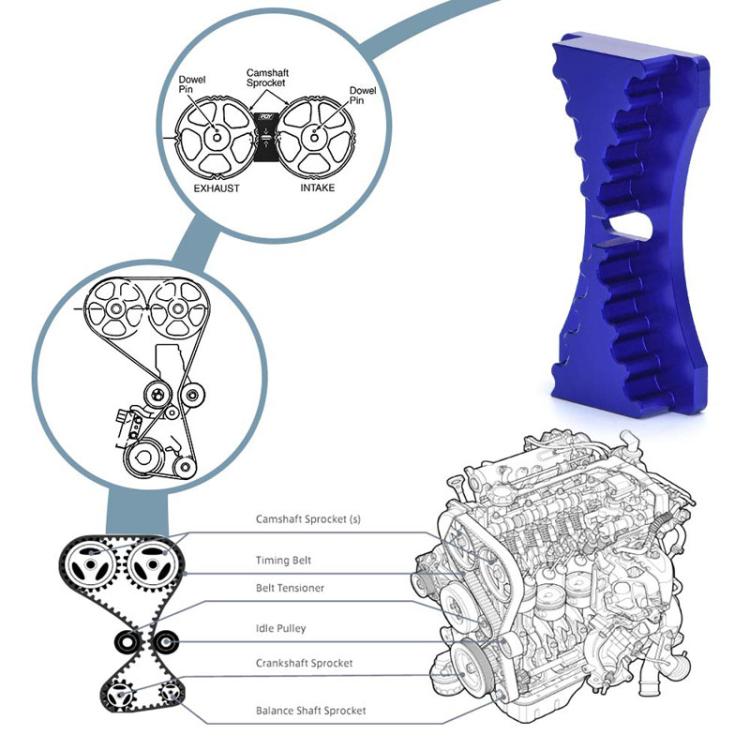 Automotive Retrofit Timing Gear Retainer Cam Locking Tool For Mitsubishi / Hyundai