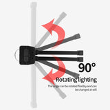 Double-Sided COB Work Light with 90-Degree Folding Design, Magnet, and Hook for Maintenance