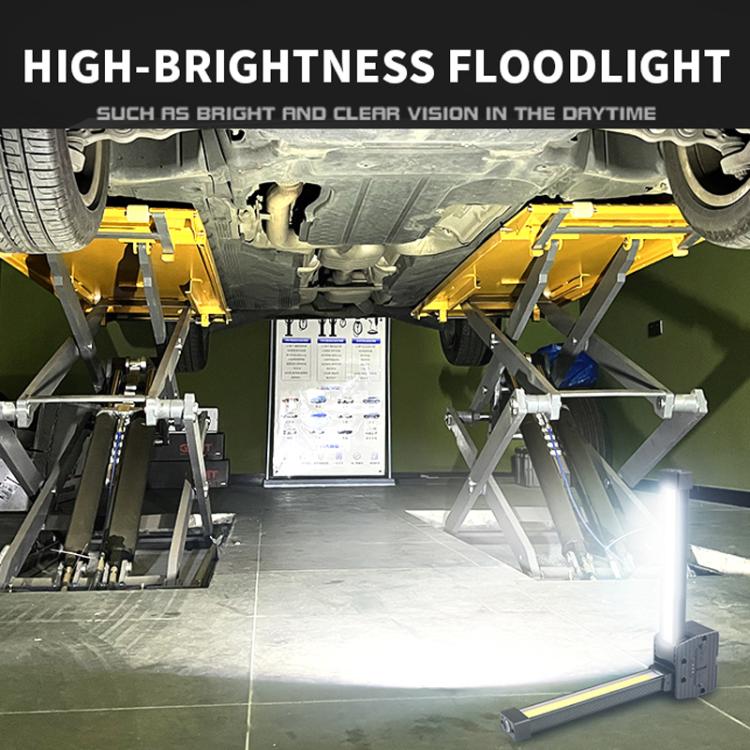 Double-Sided COB Work Light with 90-Degree Folding Design, Magnet, and Hook for Maintenance