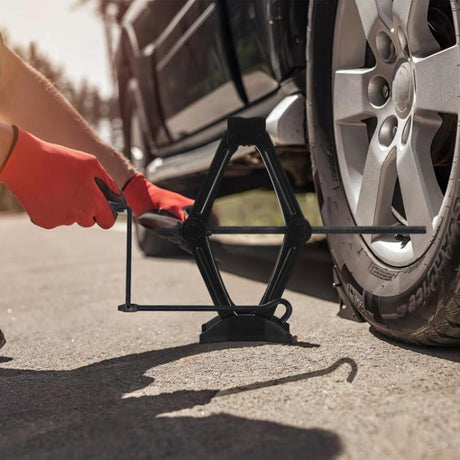Car Labor Saving Hand Cranked Lever Stand Scissor Jacks - LYDARZ