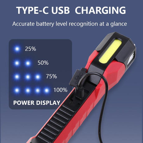 Magnet-Hook COB Rotating Strong Light Emergency Work Light - LYDARZ