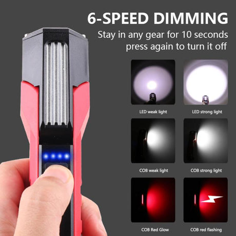 Magnet-Hook COB Rotating Strong Light Emergency Work Light - LYDARZ