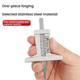 0-50mm Stainless Steel Tire Tread Depth Gauge with Screw for Accurate Measurements