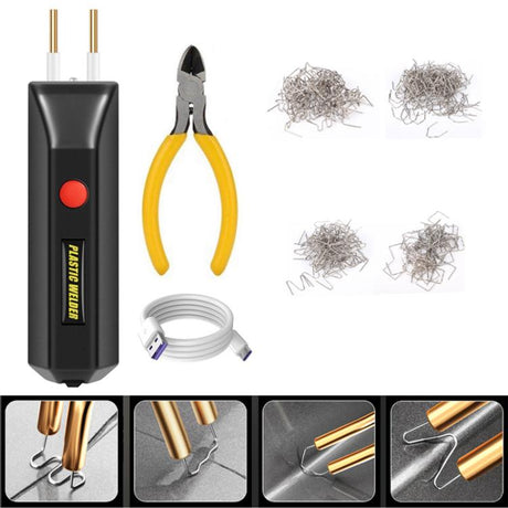 Lithium Plastic Welding Machine Rechargeable Cordless Car Bumper Plastic Repair Welder Parts Repair Tool - LYDARZ