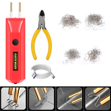 Lithium Plastic Welding Machine Rechargeable Cordless Car Bumper Plastic Repair Welder Parts Repair Tool - LYDARZ