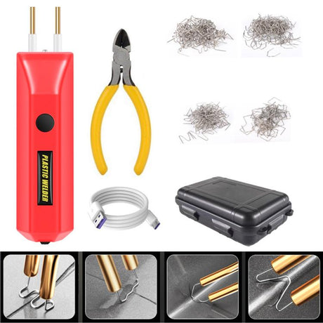 Lithium Plastic Welding Machine Rechargeable Cordless Car Bumper Plastic Repair Welder Parts Repair Tool - LYDARZ