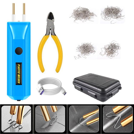 Lithium Plastic Welding Machine Rechargeable Cordless Car Bumper Plastic Repair Welder Parts Repair Tool - LYDARZ