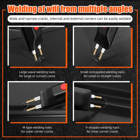 Lithium Plastic Welding Machine Rechargeable Cordless Car Bumper Plastic Repair Welder Parts Repair Tool - LYDARZ