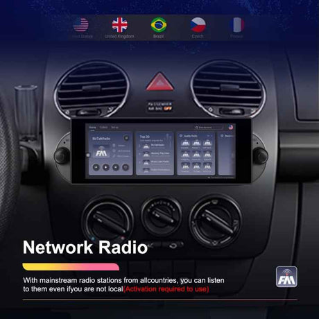 For Volkswagen Beetle 2002-2010 6.86 inch 2+64G Horizontal Screen Android Car Player, Standard, Standard+AHD+Microphone