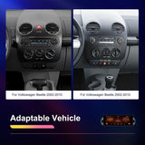 Reproductor Android para Volkswagen Beetle 2002-2010, pantalla horizontal de 6,86 pulgadas, 2+64 GB, estándar, estándar + AHD + micrófono
